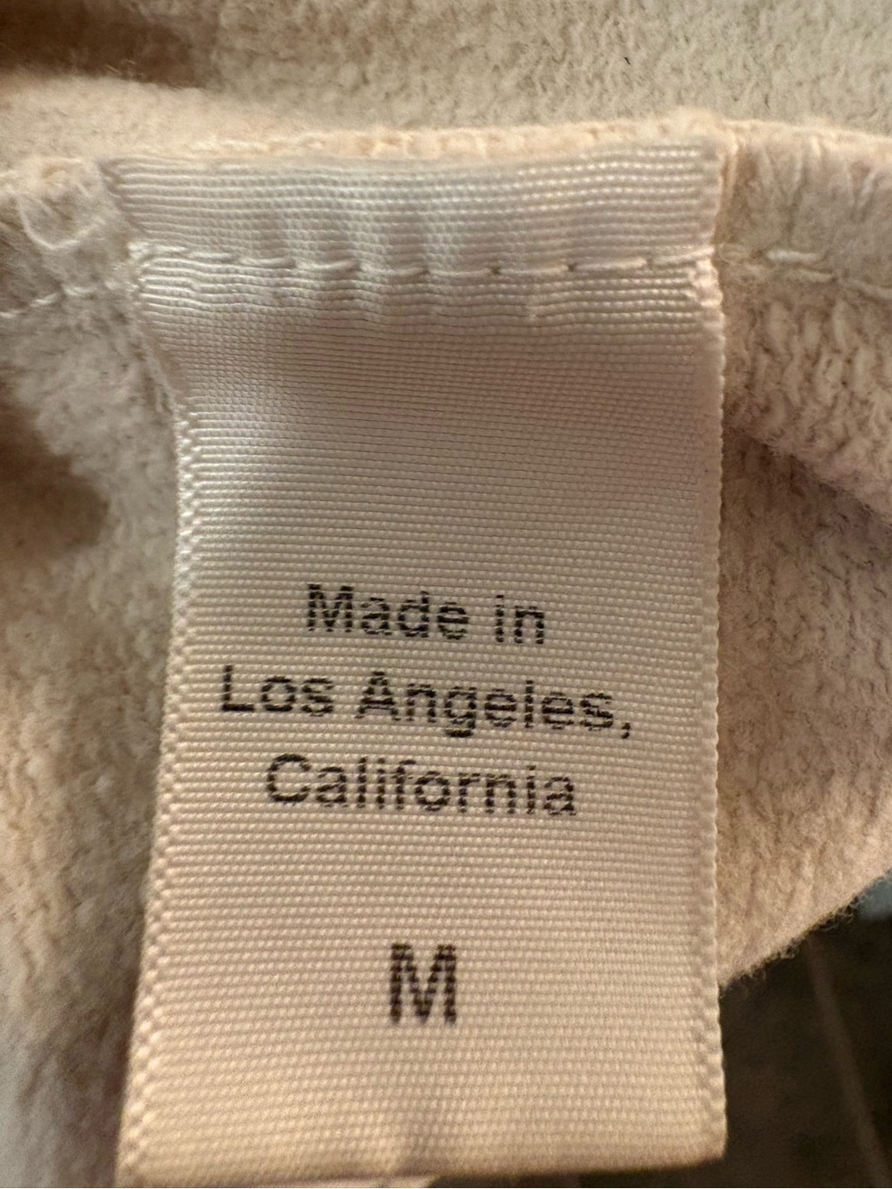 Clare V Cream Ribbed-Neck Sweatshirt - Picture 3 of 5